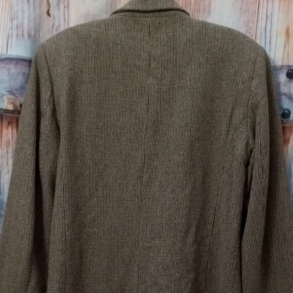 L.L.Bean Women's Wool Blend Tweed Blazer Jacket 12R Lined - Picture 3 of 10